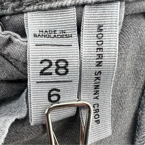 LOFT Gray Modern Skinny Crop Jeans  Size 28 Women’s - Picture 4 of 6